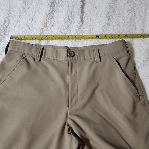 Under Armour Pants Size 32/30 Tan Raw Hem Nwot Men - Picture 6 of 9